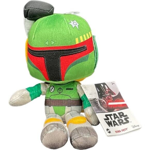 Star Wars Boba Fett Plush Toy 10" Green Gray Disney Plush Collectible Stuffed - Picture 1 of 5